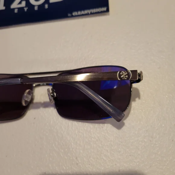 Men's IZOD aviator sunglasses TOP GUN brown size 61 BRAND NEW in GUNMETAL - Picture 4 of 4